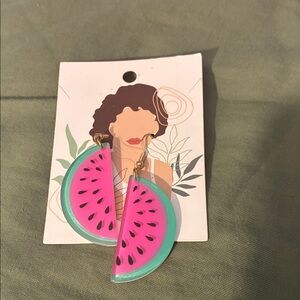 Watermelon Slice Earrings